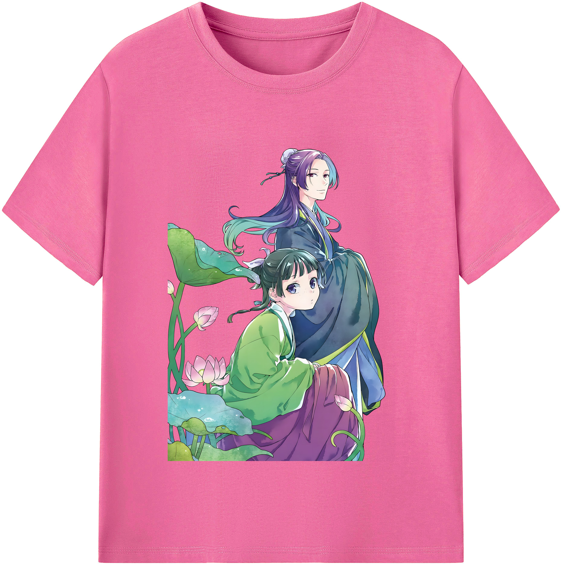 （画像用） 薬屋のひとりごと The Apothecary Diaries レディースカジュアルプリントTシャツ（綿100％）